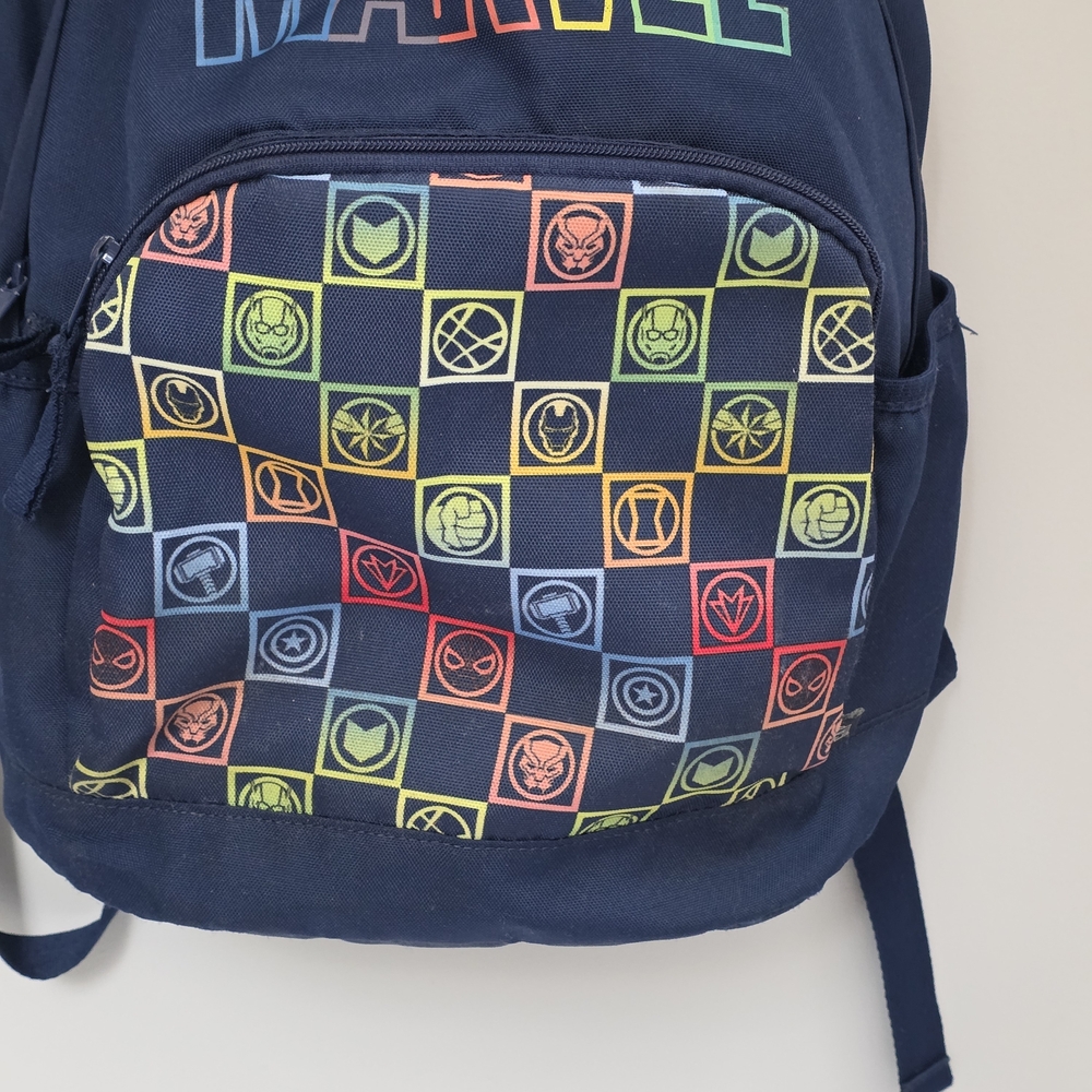 Marvel Navy Backpack and Lunchbox Set - Picture 3 of 14